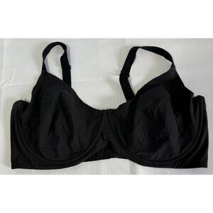 Skims Womens Underwire Bra 44DD Black Adjustable Straps & Closure